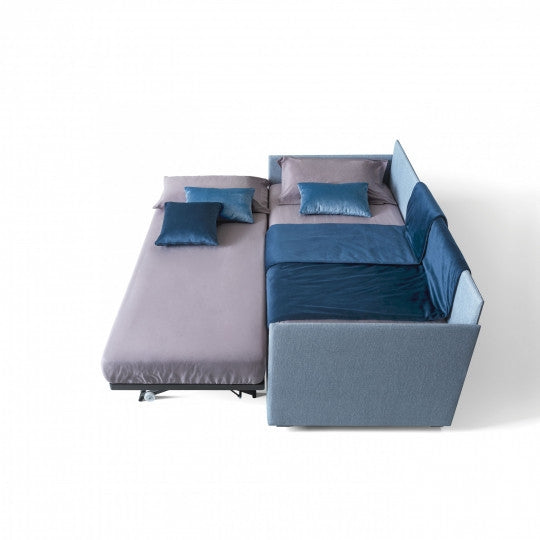 Tagesbett ausziehbar aus Stoff Camomil Blau (4)