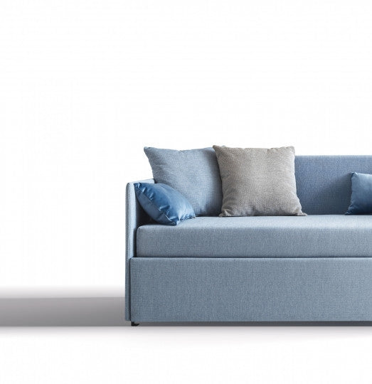 Tagesbett ausziehbar aus Stoff Camomil Blau (5)