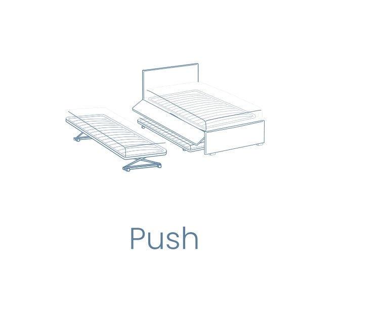 Tagesbett ausziehbar aus Stoff Gelsomis Blau (7)