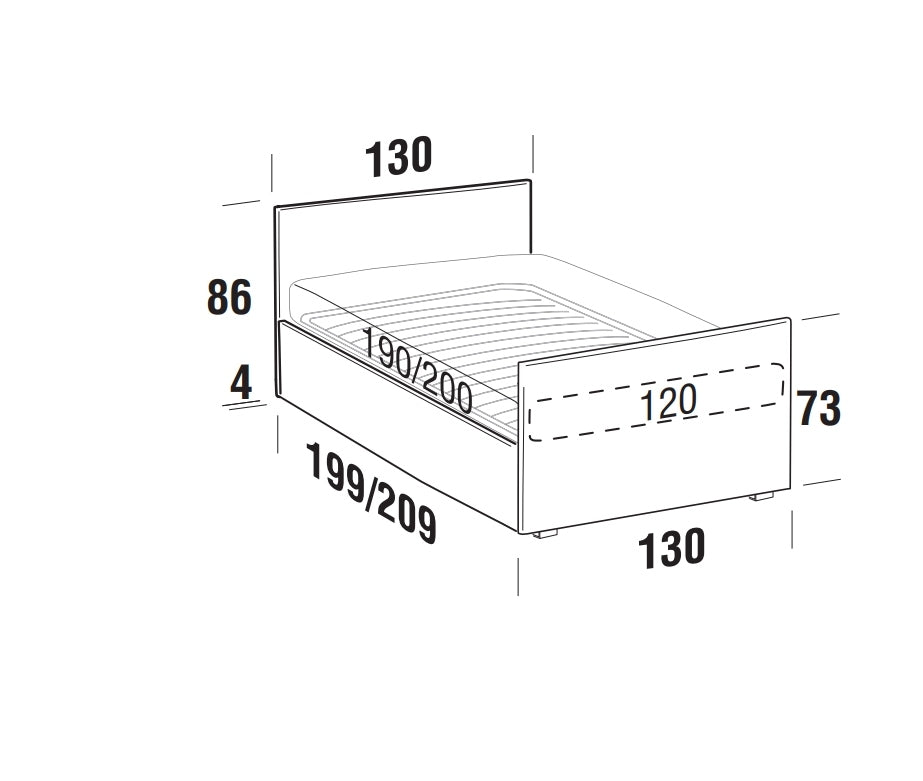 Tagesbett ausziehbar aus Stoff Bambiso Rosa (10)