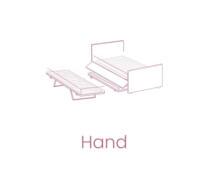 Tagesbett ausziehbar aus Stoff Bambiso Rosa (7)