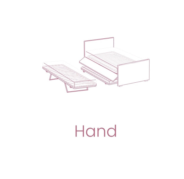 Tagesbett ausziehbar aus Stoff Bambiso Rosa (7)