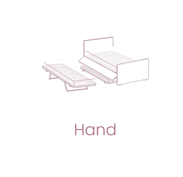 Tagesbett ausziehbar, aus Stoff Pervin Orange (6)