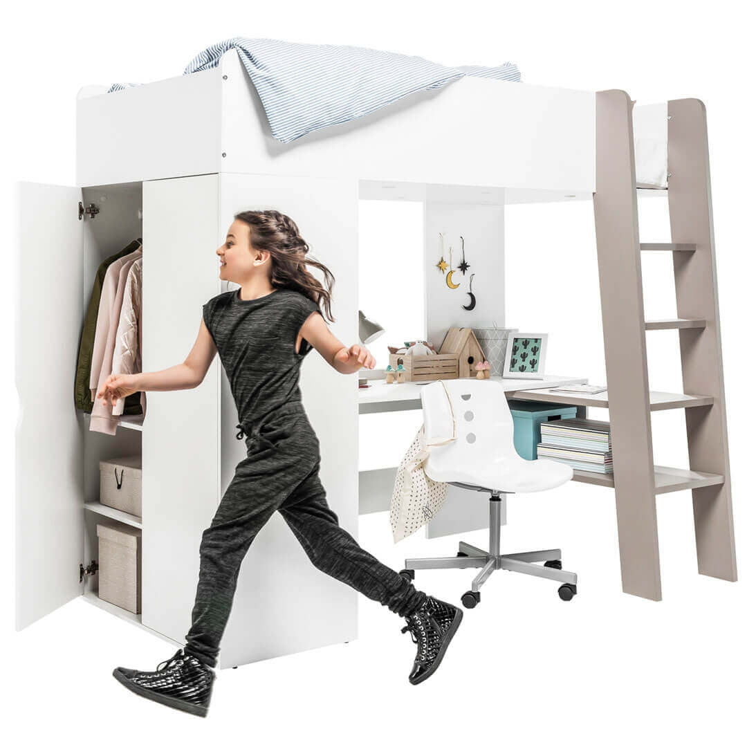 Etagenbett Tom TO 01 Weiß, 90 x 200 cm (3)