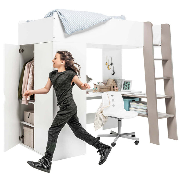 Etagenbett Tom TO 01 Weiß, 90 x 200 cm (3)