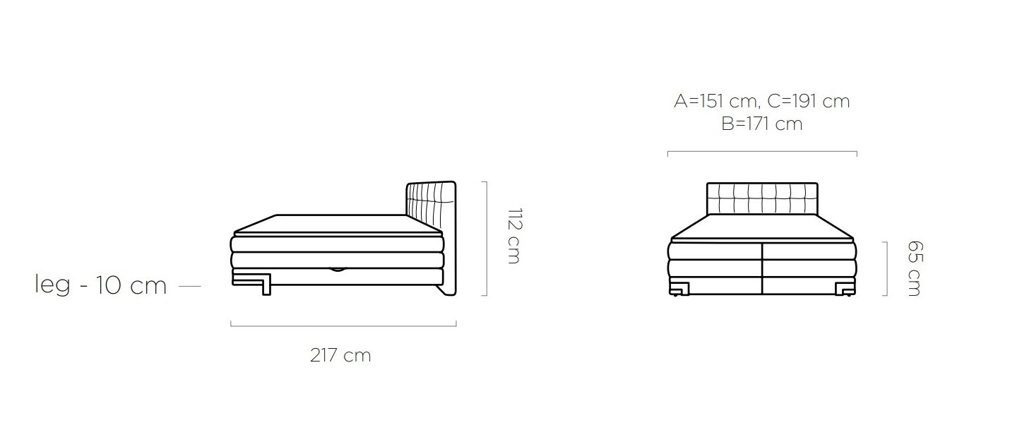 Boxspringbett mit Bettkasten Vianis Grün (7)