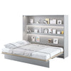 Wandklappbett Funktionsbett inkl. Lattenrost, Bed Concept Orizzontale Grau Matte, 160 x 200 cm (2)