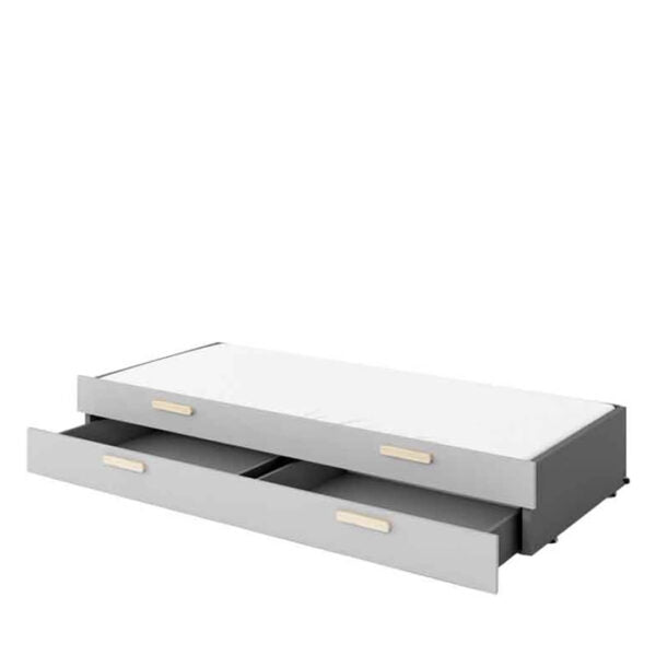 kinder Tagesbett mit 2 schubladen, Pok 1314 Graphit, 90 x 200 cm (3)