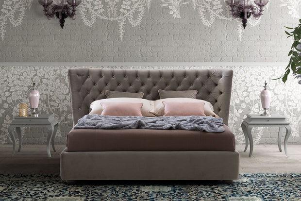 Polsterbett mit Stauraum Caravagis Grau (1)