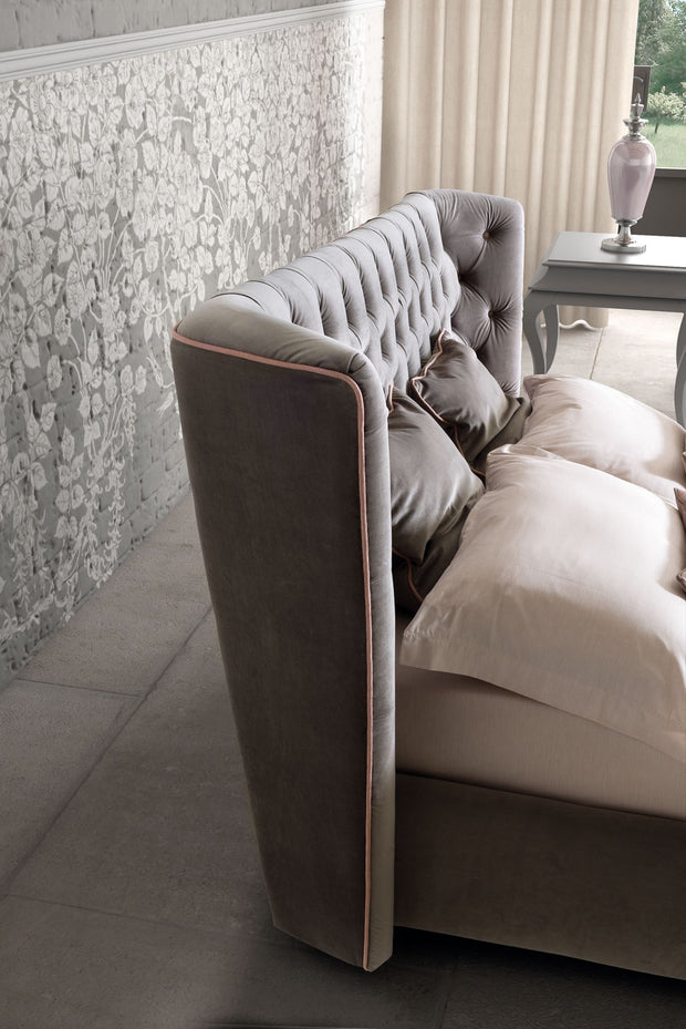 Polsterbett mit Stauraum Caravagis Grau (2)