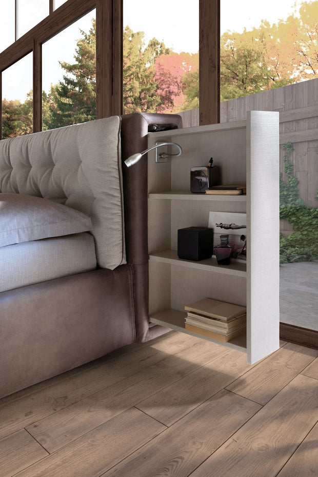 Polsterbett mit Stauraum Donov Grau (3)