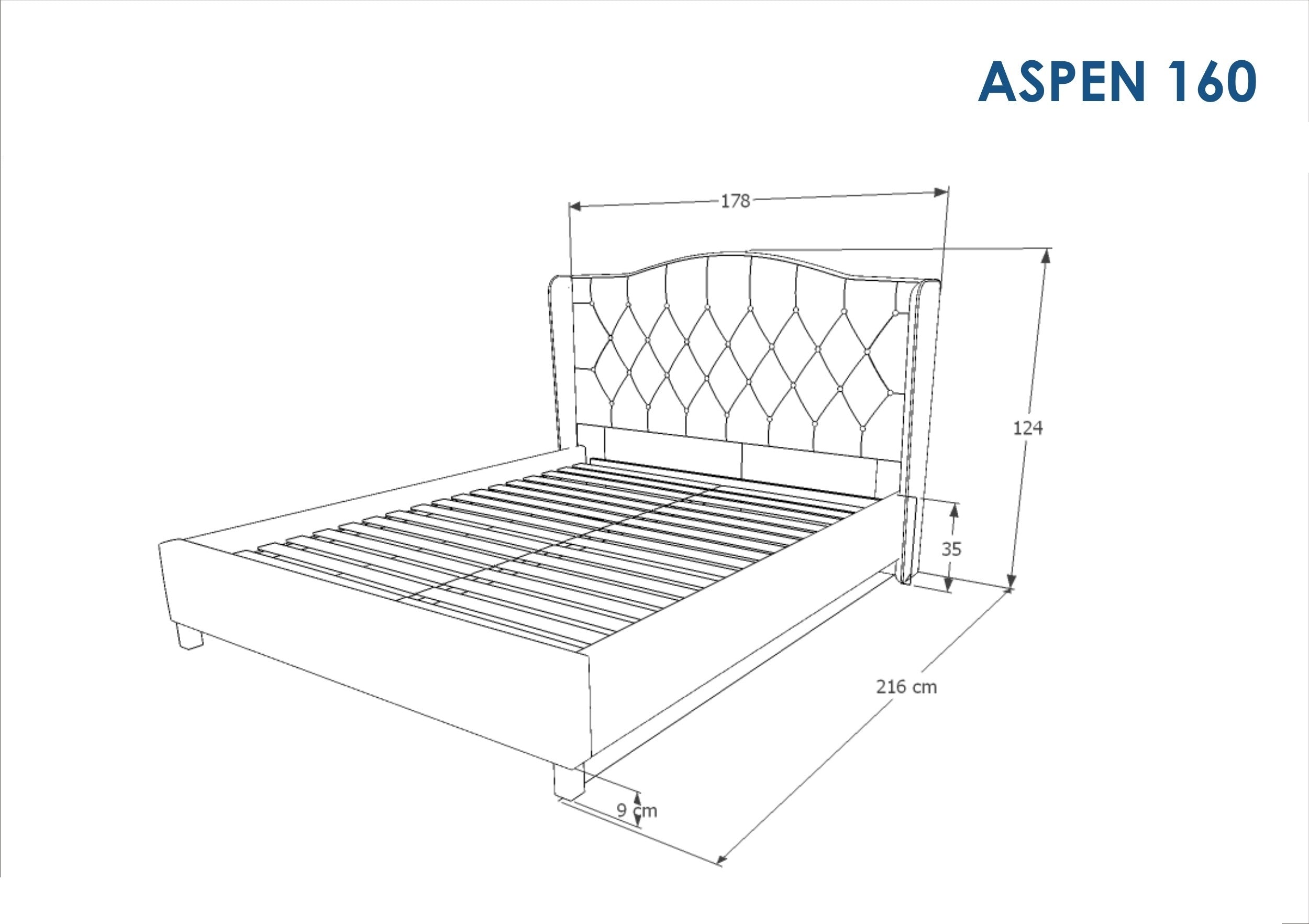 Polsterbett mit Samtstoff Asante Bordeaux (1)