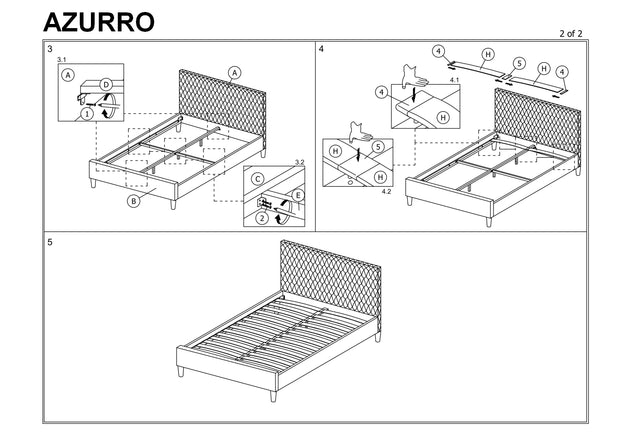 Polsterbett mit Samtstoff Azzimo Grün (3)