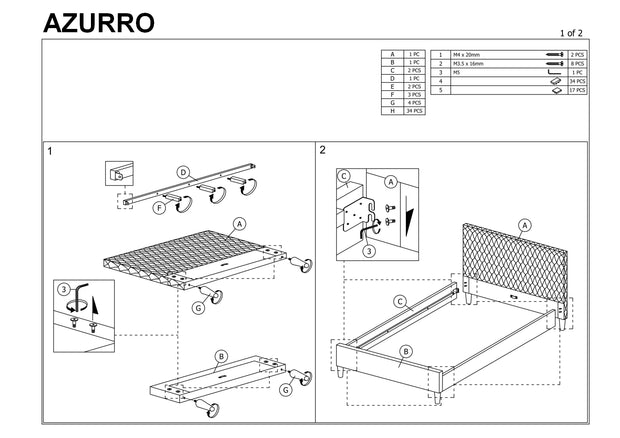 Polsterbett mit Samtstoff Azzimo Grün (2)