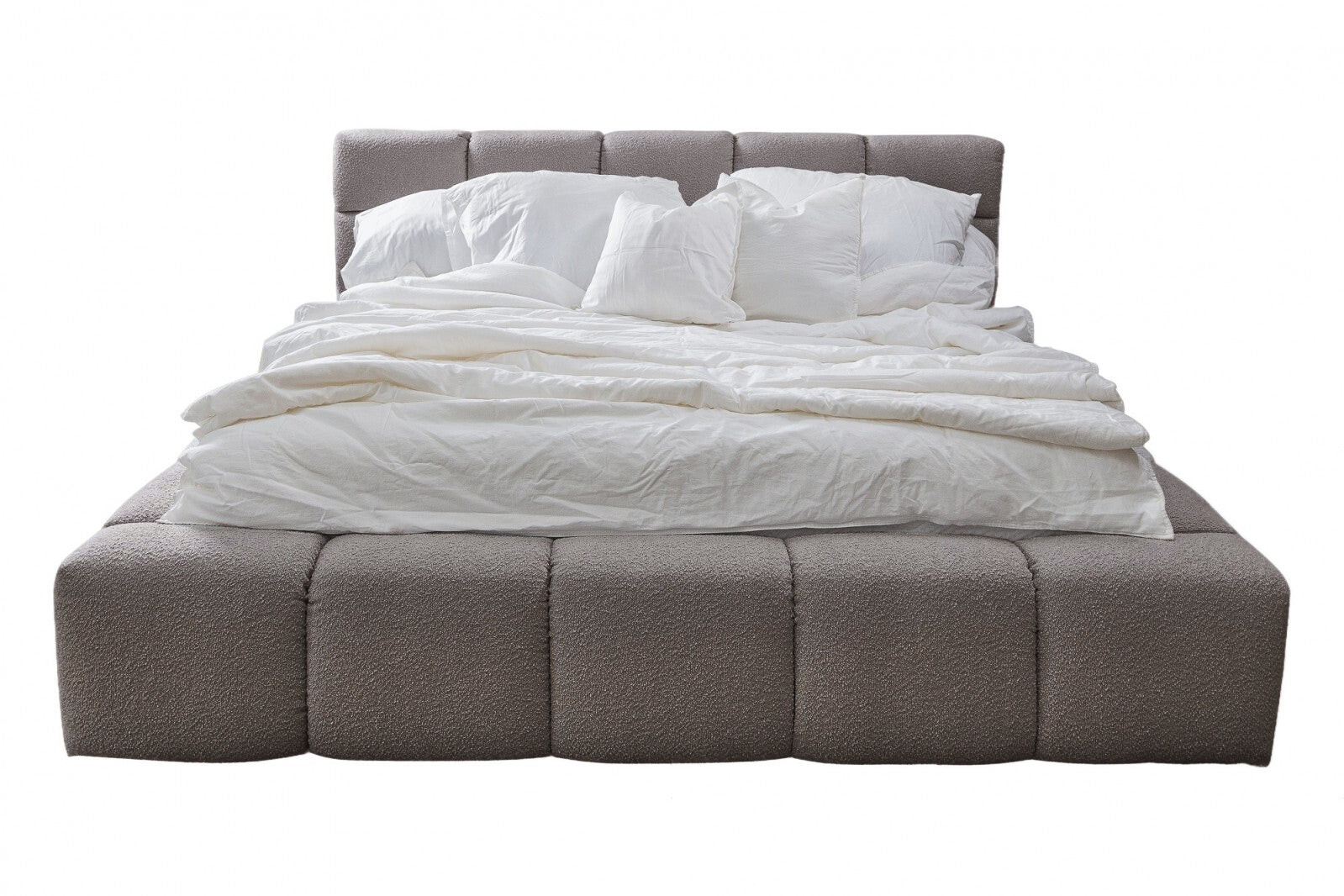 Polsterbett mit Stauraum, aus Stoff, Baloo Cappuccino (1)