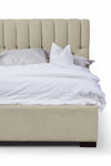 Polsterbett mit Stauraum, aus Stoff, Brennero Beige (6)