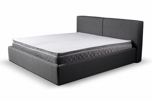 Polsterbett mit Stauraum, aus Stoff, Mia Grau & MZRPL-BED-MIA-GAS-LIFT-INARI91