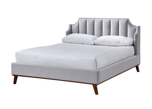 Polsterbett mit Stoff, Windsor II Grau