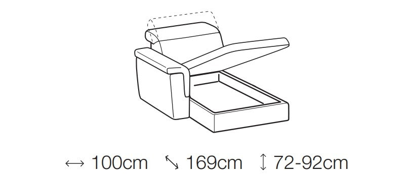 Ecksofa mit Chaiselongue Rechts, 4-Sitzer, Pier Creme (7)