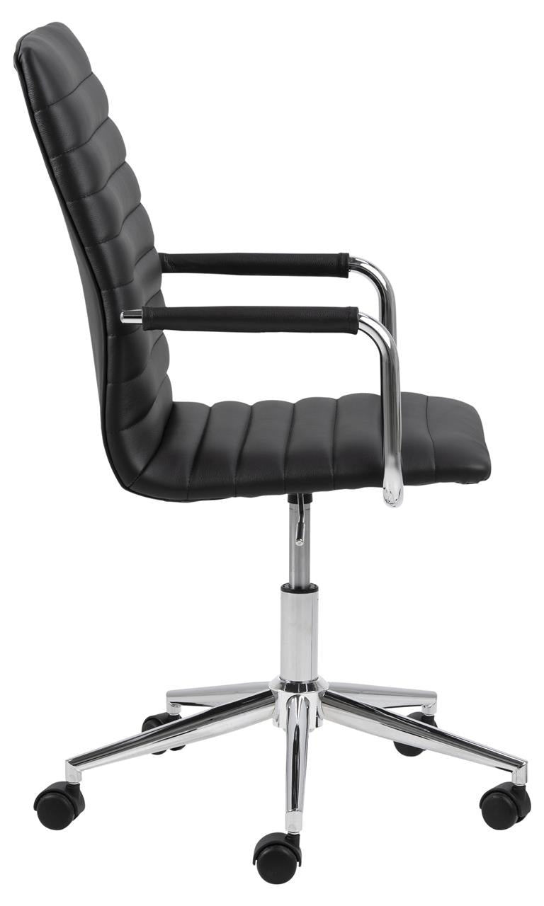 Bürostuhl mit Ökoleder Winslow Schwarz (1)