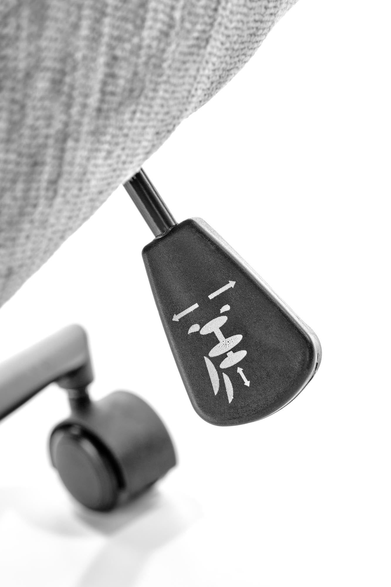 Bürostuhl mit Stoff Florante Grau (11)