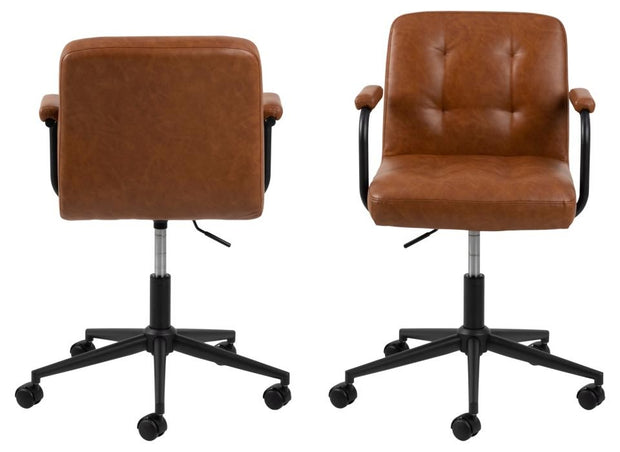 Bürostuhl mit Ökoleder Cosmo Plus Rost (2)