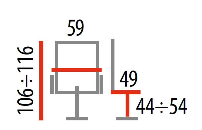 Gaming Stuhl mit Stoff Camira Rot (1)