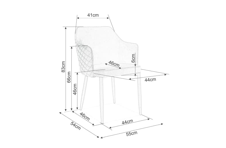Esszimmerstuhl mit Samtstoff Astrelo Blau (1)