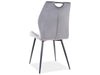 Esszimmerstuhl mit Samtstoff Arben Grau (1)