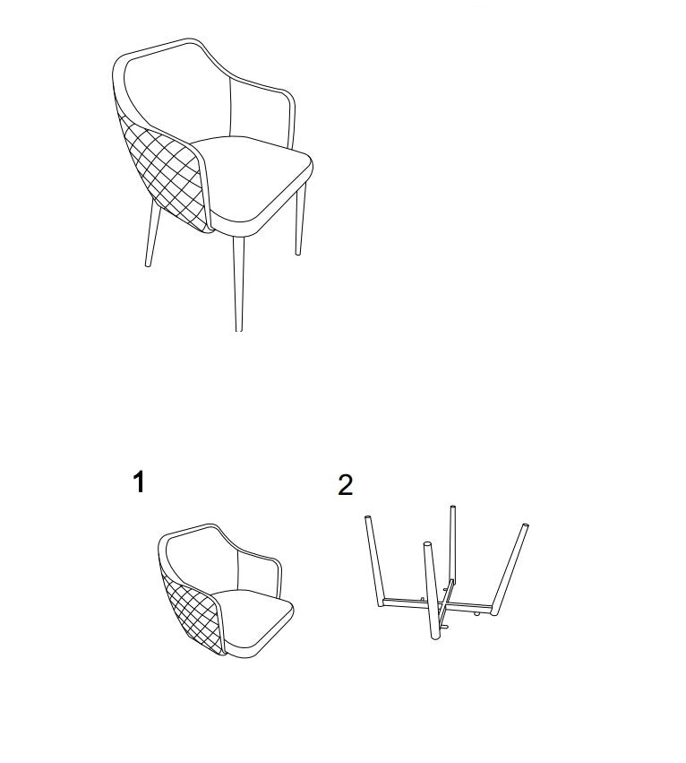 Esszimmerstuhl mit Samtstoff Astrelo Blau (2)
