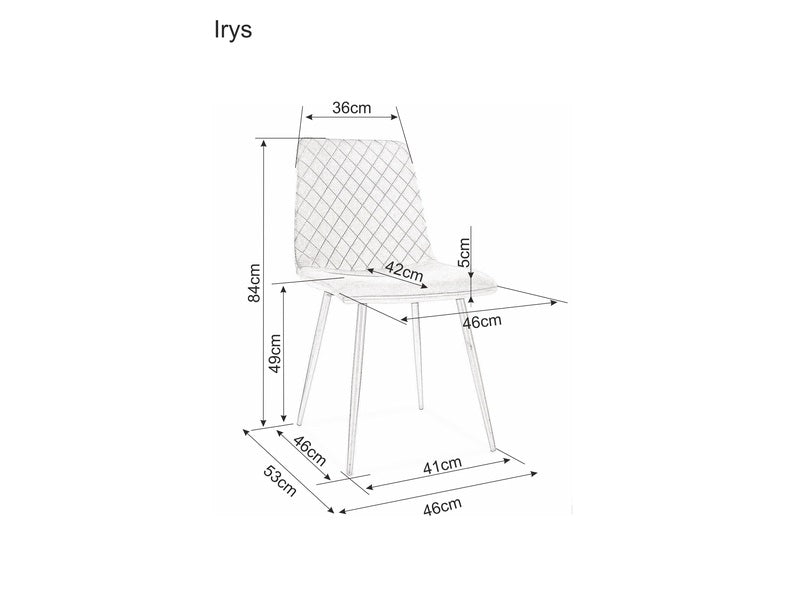 Esszimmerstuhl mit Samtstoff Irinane Grün (7)