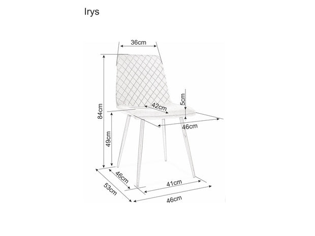 Esszimmerstuhl mit Samtstoff Irinane Grün (7)