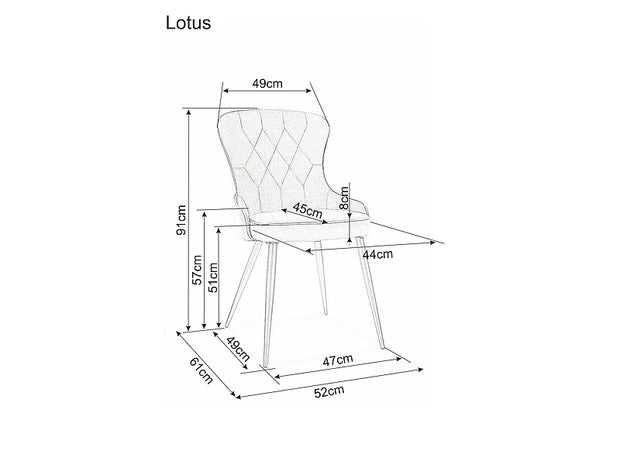 Esszimmerstuhl mit Samtstoff Lester Grau (6)