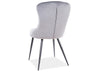Esszimmerstuhl mit Samtstoff Lester Grau (2)