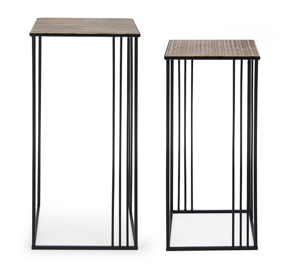 Beistelltisch 2er Set Elvin High Gold (2)