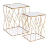 Couchtisch 2er Set Elenor Square Gold (3)