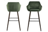 2er-Set Barhocker mit Samtstoff Nora Grün (2)
