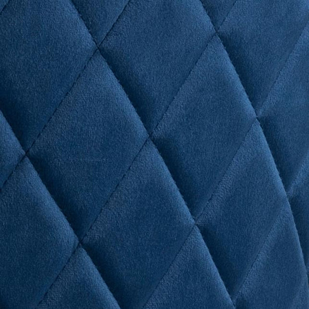 Esszimmerstuhl 2er Set mit Samtstoff Louise Blau (6)