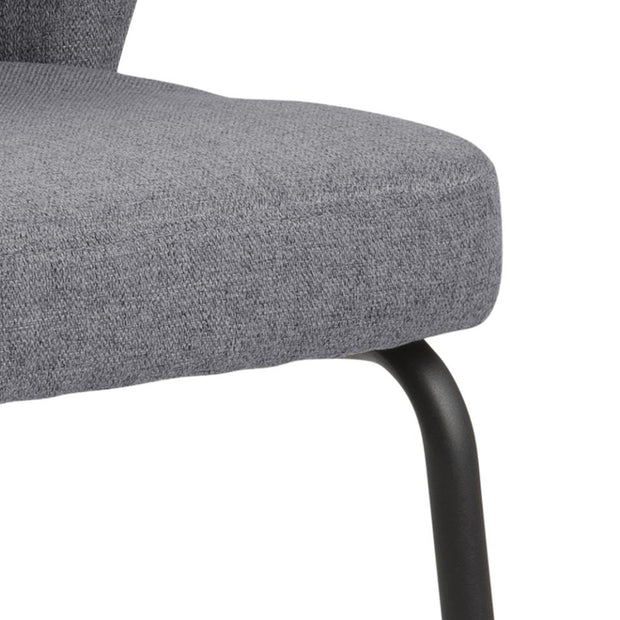 Esszimmerstuhl 2er Set mit Stoff Patricia Grau (6)