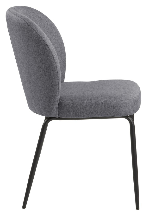 Esszimmerstuhl 2er Set mit Stoff Patricia Grau (4)