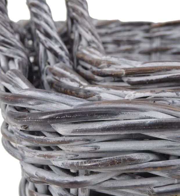 Aufbewahrungskorb 3er Set Acra Square Grau (3)