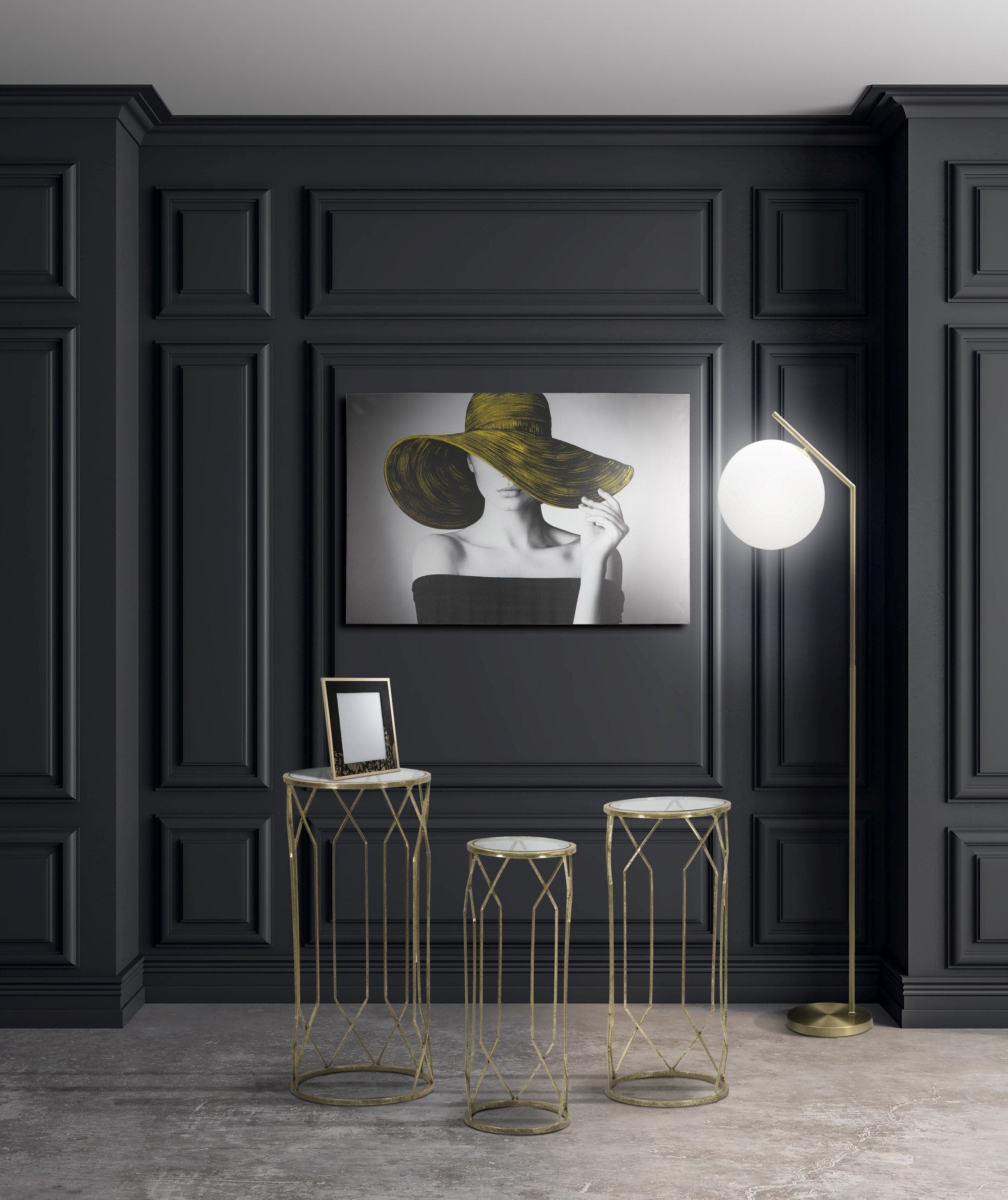 Beistelltisch 3er Set Tunisi Gold (1)