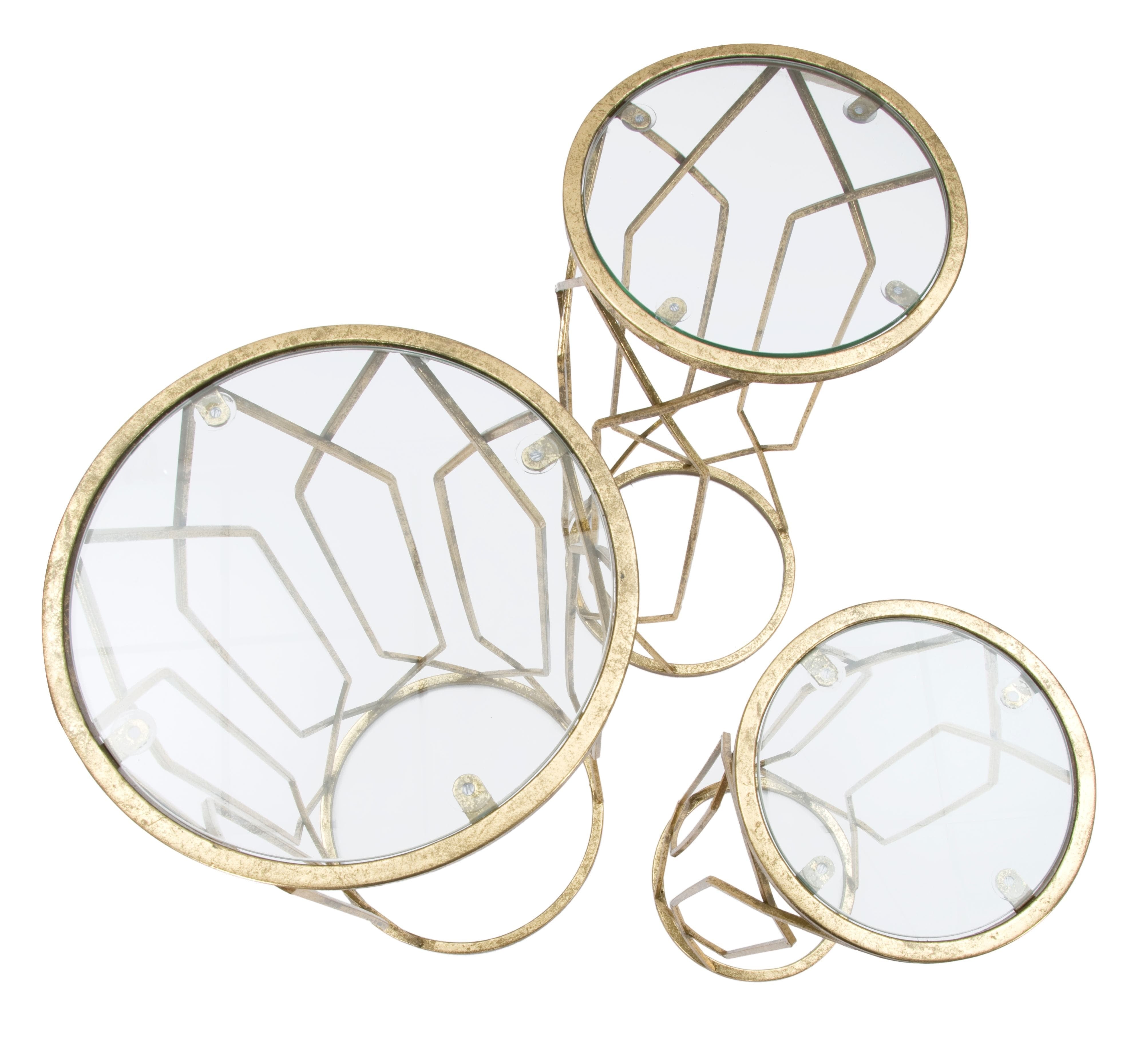 Beistelltisch 3er Set Tunisi Gold (3)