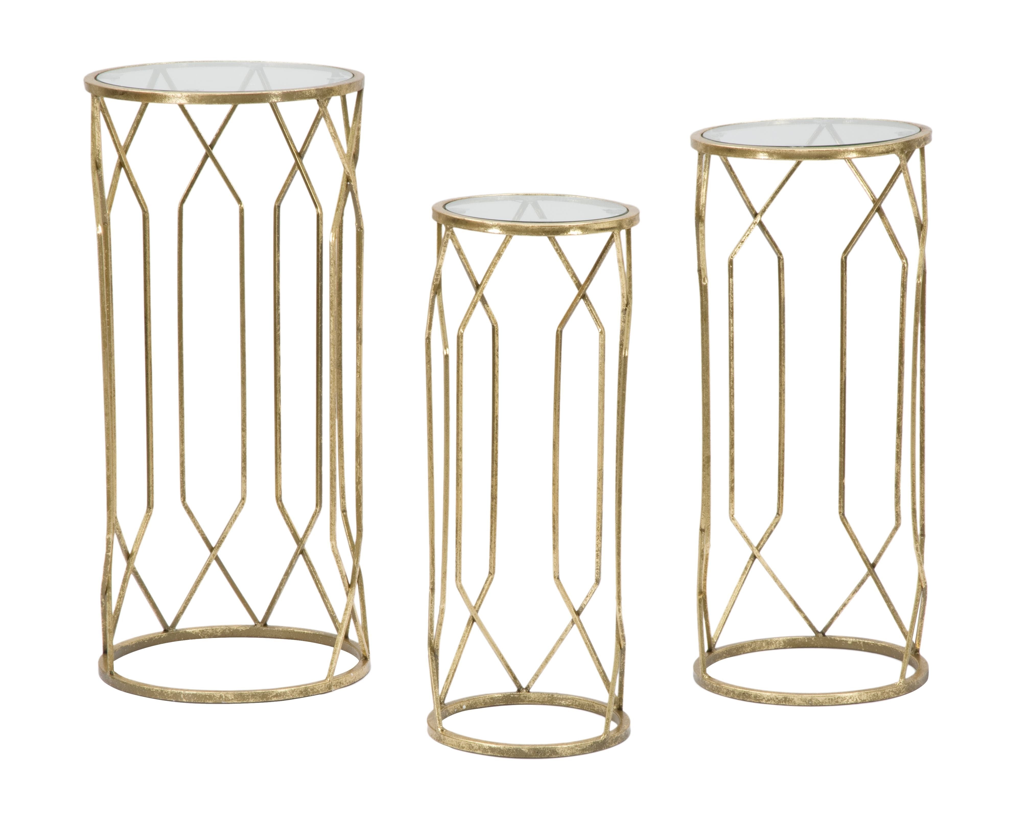 Beistelltisch 3er Set Tunisi Gold