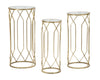 Beistelltisch 3er Set Tunisi Gold