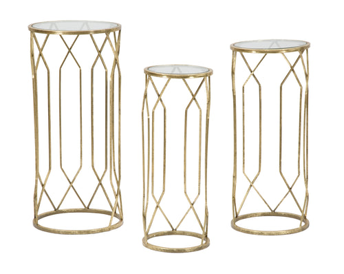 Beistelltisch 3er Set Tunisi Gold