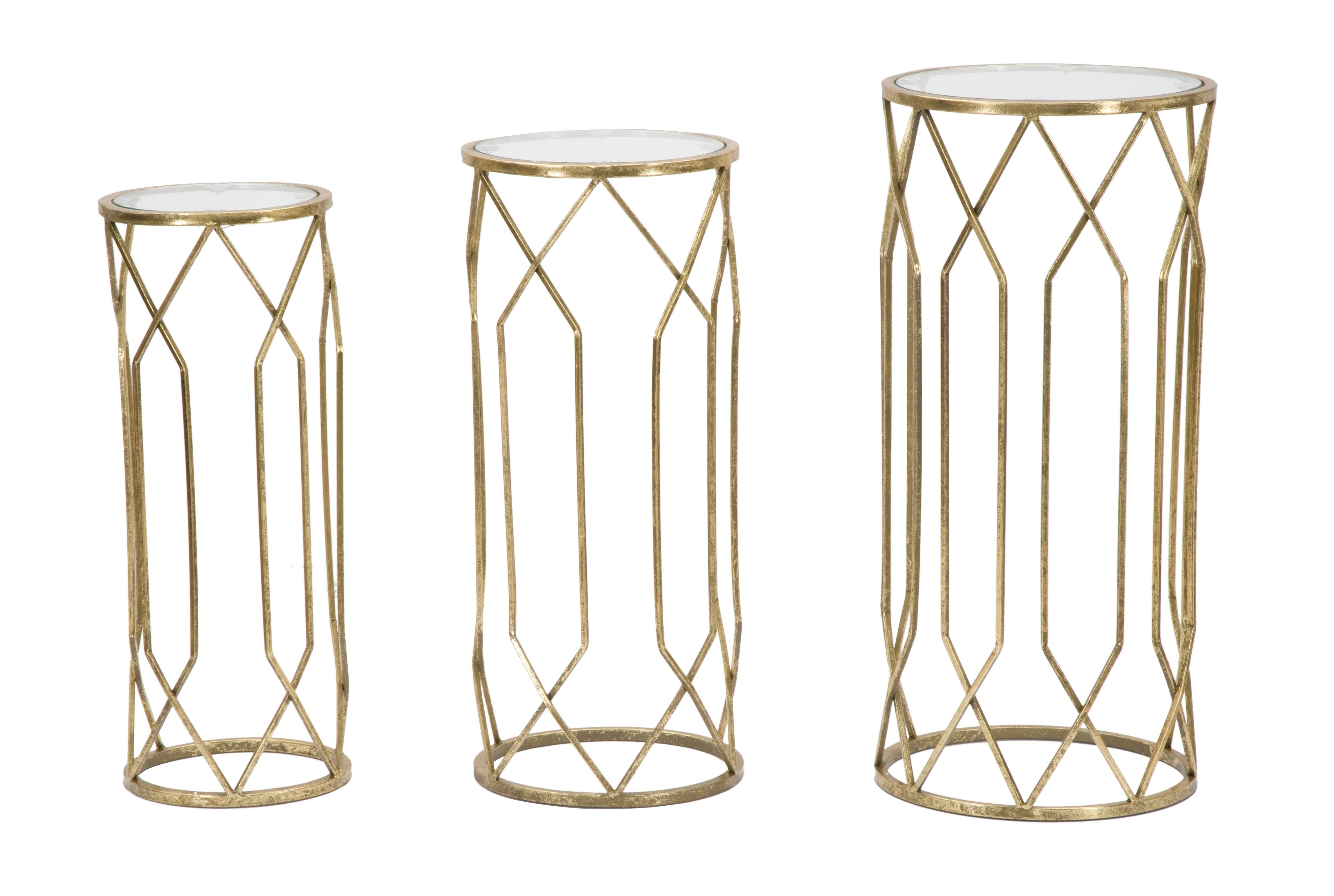 Beistelltisch 3er Set Tunisi Gold (2)