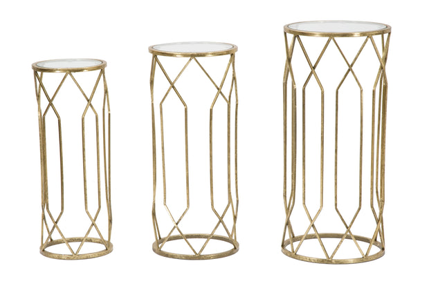 Beistelltisch 3er Set Tunisi Gold (2)