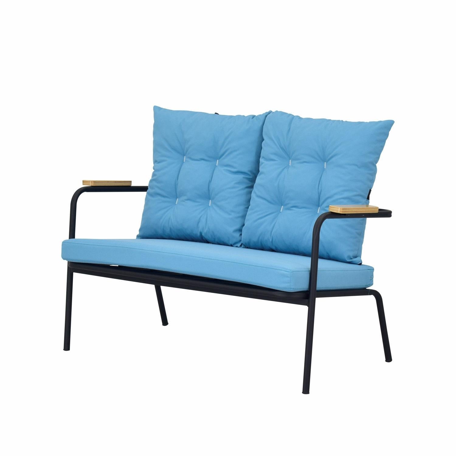 Lounge Set 4-Sitzer Beymen Blau (3)