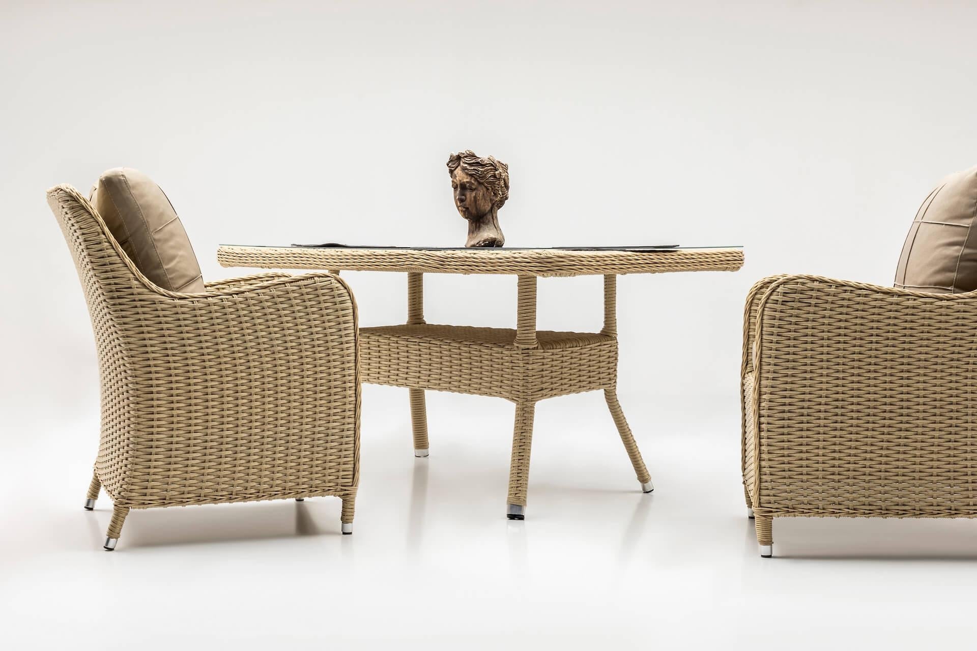 Gartenmöbel Set 6-Sitzer Cosmo 6 Cappuccino (1)